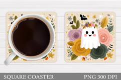 Halloween Coaster Design. Halloween Ghost Coaster Product Image 1