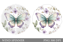 Butterfly Wind Spinner. Butterfly Flowers Wind Spinner Product Image 1