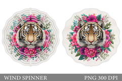 Tiger Wind Spinner Design. Tiger Summer Wind Spinner Product Image 1