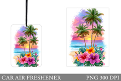 Palm Tree Car Air Freshener. Sea Car Air Freshener Design Product Image 1
