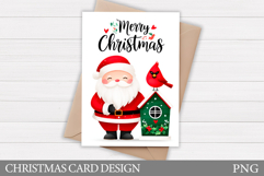 Christmas Card Design. Santa Claus Card Printable Product Image 1