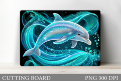 Dolphin Cutting Board Design. Dolphin Kitchen Cutting Board Product Image 1