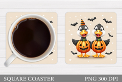 Halloween Goose Coaster. Halloween Goose Sublimation Product Image 1