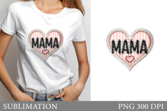 Mother's Day T-Shirt Design. Mother's Day Sublimation Product Image 1