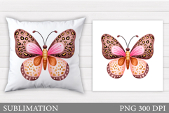 Butterfly Pillow Sublimation. Butterfly Sublimation Product Image 1