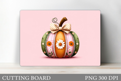 Pumpkin Cutting Board Design. Pumpkin Sublimation Product Image 1