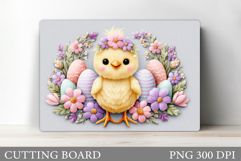 Easter Chick Cutting Board. Easter Cutting Board Design Product Image 1