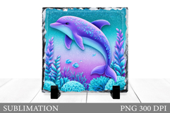 Dolphin Sublimation. Dolphin Slate Design Product Image 1