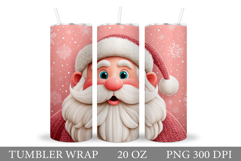Cute Santa Claus Tumbler. Christmas Tumbler Sublimation Product Image 1
