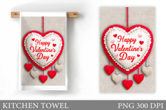 Valentines Day Kitchen Towel. Valentines Kitchen Towel Product Image 1