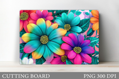 Floral Cutting Board Design. Flowers Cutting Board Product Image 1