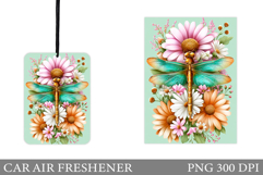 Dragonfly Car Air Freshener. Dragonfly Sublimation Product Image 1