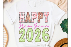 Happy New Year 2026 PNG SVG T-shirt design Year 2026 Product Image 2