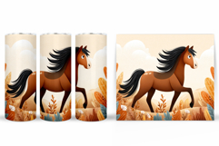 Horse Tumbler Wrap Sublimation. Horse Tumbler Wrap Design Product Image 2
