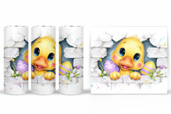 Easter Duck Tumbler Design. Easter Tumbler Sublimation Product Image 2
