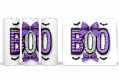 Boo Tumbler Design. Cute Halloween Tumbler Sublimation Product Image 2