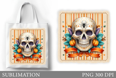 Halloween Sublimation. Halloween Tote Bag Design Product Image 1