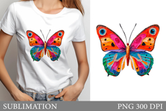 Butterfly Sublimation. Butterfly T-Shirt Sublimation Product Image 1