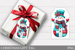 Christmas Snowman Gift Tag. Christmas Gift Tags Printable Product Image 1