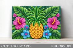 Pineapple Cutting Board. Summer Cutting Board Sublimation Product Image 1