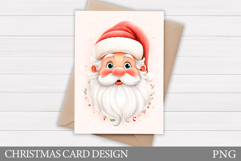Santa Claus Card Printable. Christmas Card Design Product Image 1