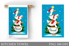 Christmas Goose Kitchen Towel. Christmas Kitchen Towel Product Image 1