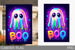 Ghost Garden Flag Sublimation. Halloween Garden Flag Design Product Image 1