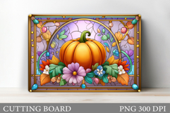Pumpkin Cutting Board Design. Pumpkin Kitchen Cutting Board Product Image 1