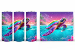 Sea Turtle Tumbler Design. Turtle Tumbler Sublimation Product Image 2