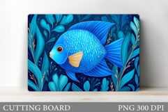 Fish Cutting Board Design. Fish Sublimation Product Image 1