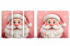 Cute Santa Claus Tumbler. Christmas Tumbler Sublimation Product Image 2
