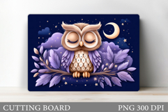 Owl Cutting Board Design. Owl Kitchen Cutting Board Product Image 1