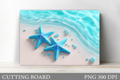 Starfish Cutting Board. Starfish Flowers Cutting Board Product Image 1
