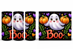 Ghost Tumbler Sublimation. Halloween Tumbler Design Product Image 2