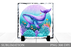 Whale Sublimation. Whale Slate Sublimation Product Image 1