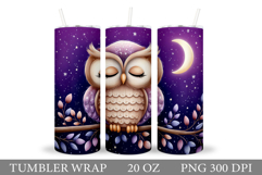 Owl Tumbler Sublimation. Owl Sublimation Product Image 1