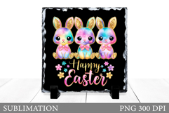 Easter Bunny Slate Design. Easter Bunny Sublimation Product Image 1