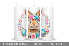 Easter Bunny Tumbler Design. Easter Tumbler Sublimation Product Image 1