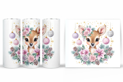 Christmas Deer Tumbler Design. Christmas Tumbler Sublimation Product Image 2
