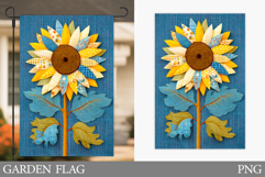 Sunflower Garden Flag. Floral Garden Flag Design Product Image 1