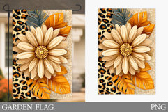 Flowers Garden Flag Design. Floral Garden Flag Sublimation Product Image 1
