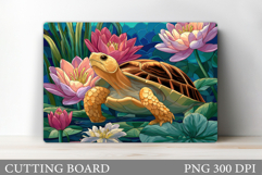 Turtle Kitchen Cutting Board. Turtle Cutting Board Design Product Image 1