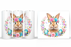 Easter Bunny Tumbler Design. Easter Tumbler Sublimation Product Image 2