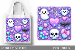 Halloween Sublimation. Halloween Tote Bag Design Product Image 1