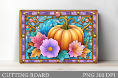 Pumpkin Cutting Board Design. Pumpkin Kitchen Cutting Board Product Image 1