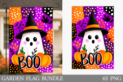 Ghost Garden Flag Sublimation. Halloween Garden Flag Design Product Image 1