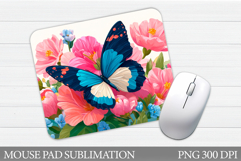 Butterfly Mouse Pad Design. Butterfly Sublimation Product Image 1