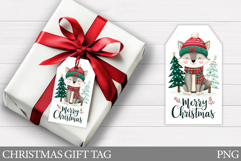Christmas Wolf Gift Tag . Christmas Gift Tag Printable Product Image 1