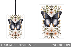 Butterfly Car Air Freshener Design. Butterfly Sublimation Product Image 1