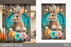 Easter Bunny Garden Flag. Easter Garden Flag Design Product Image 1